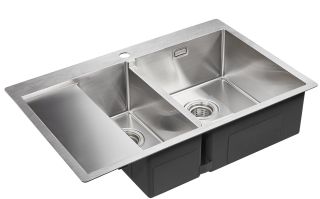 Мойка кухонная Paulmark Union PM537851-BSR правая брашированная нержавеющая сталь